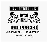 NFL Quarterback Club Title Screen